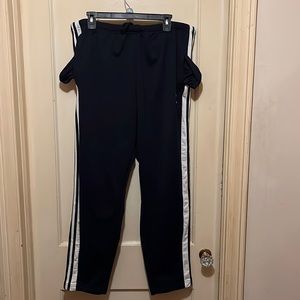 Gently loved black men Adidas track jogger pants. Size 2XL smoke free.